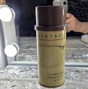 Stetson Conditioning Shave Cream (Coty) Vintage 6 oz — Feels Full